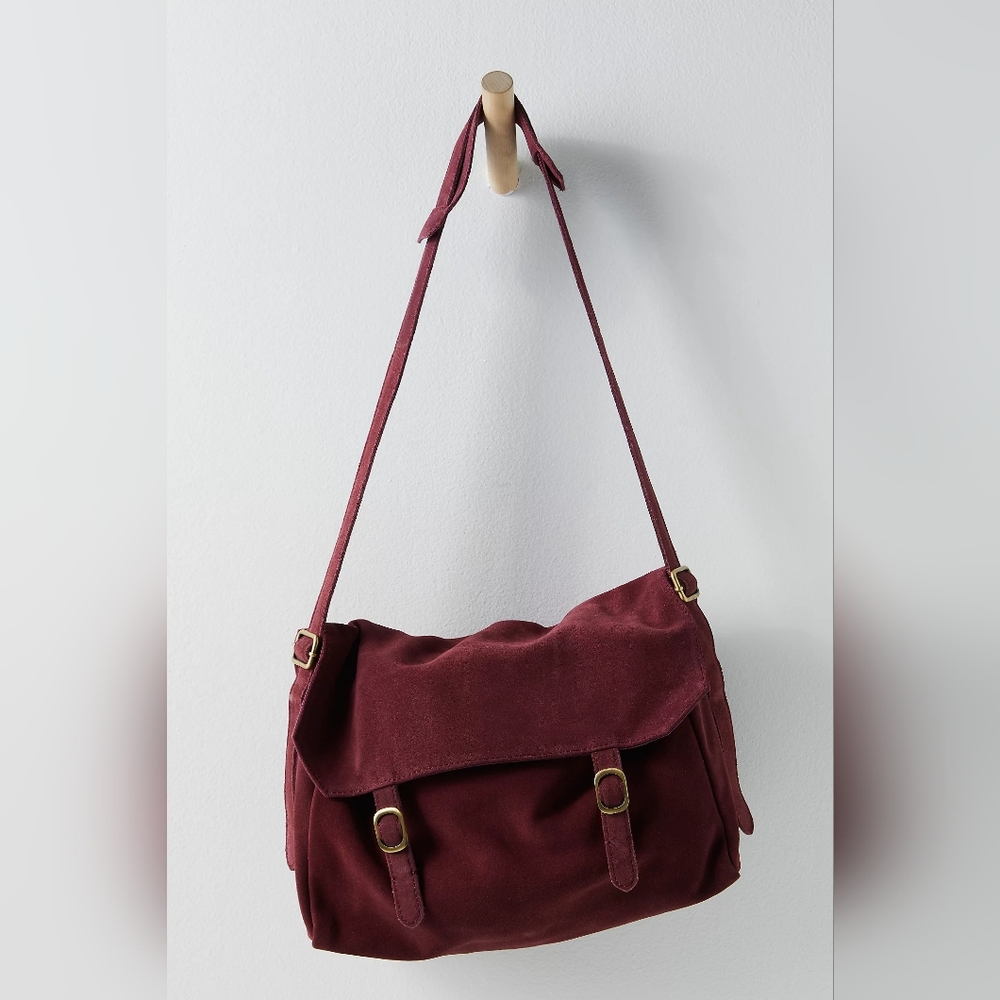 Free People Crossbody suede bag purse NWOT